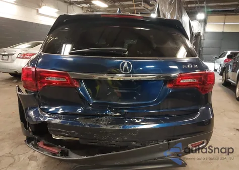 2016 Acura Mdx Technology Acurawatch Plus Packages/Technology Package from USA, damaged, VIN 5FRYD4H4XGB049772